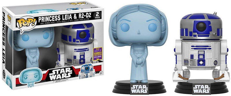 Princess Leia & R2-D2 (Holographic) 2-pk - 2017 Summer Convention Exclusive