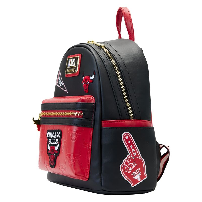 NBA Chicago Bulls Patch Icons Mini Backpack by Loungefly