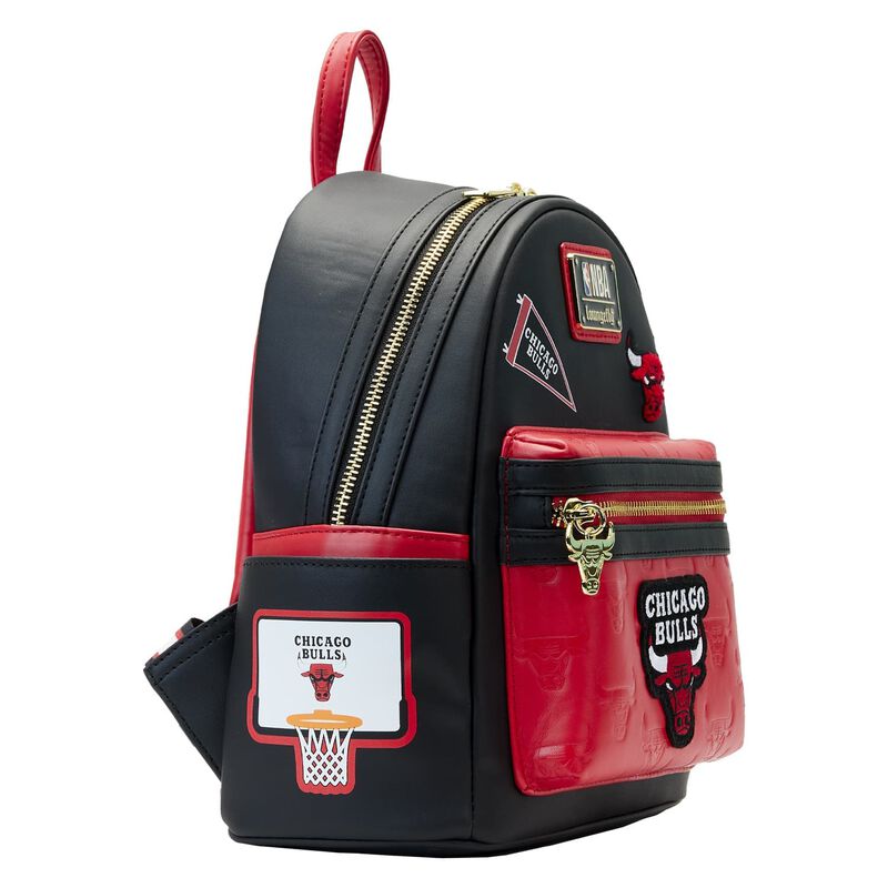 NBA Chicago Bulls Patch Icons Mini Backpack by Loungefly
