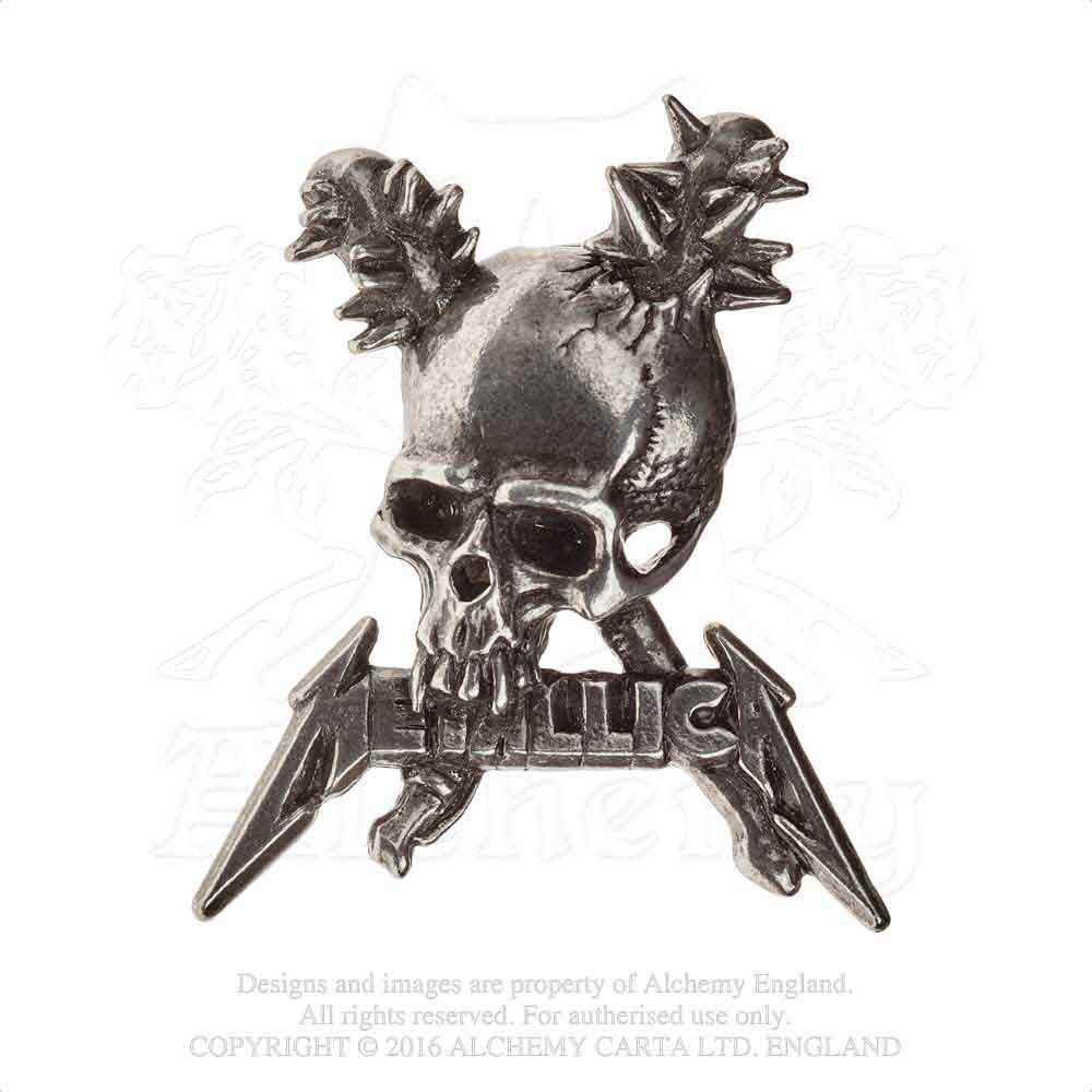 Metallica Damage Inc Skull Pewter Pin