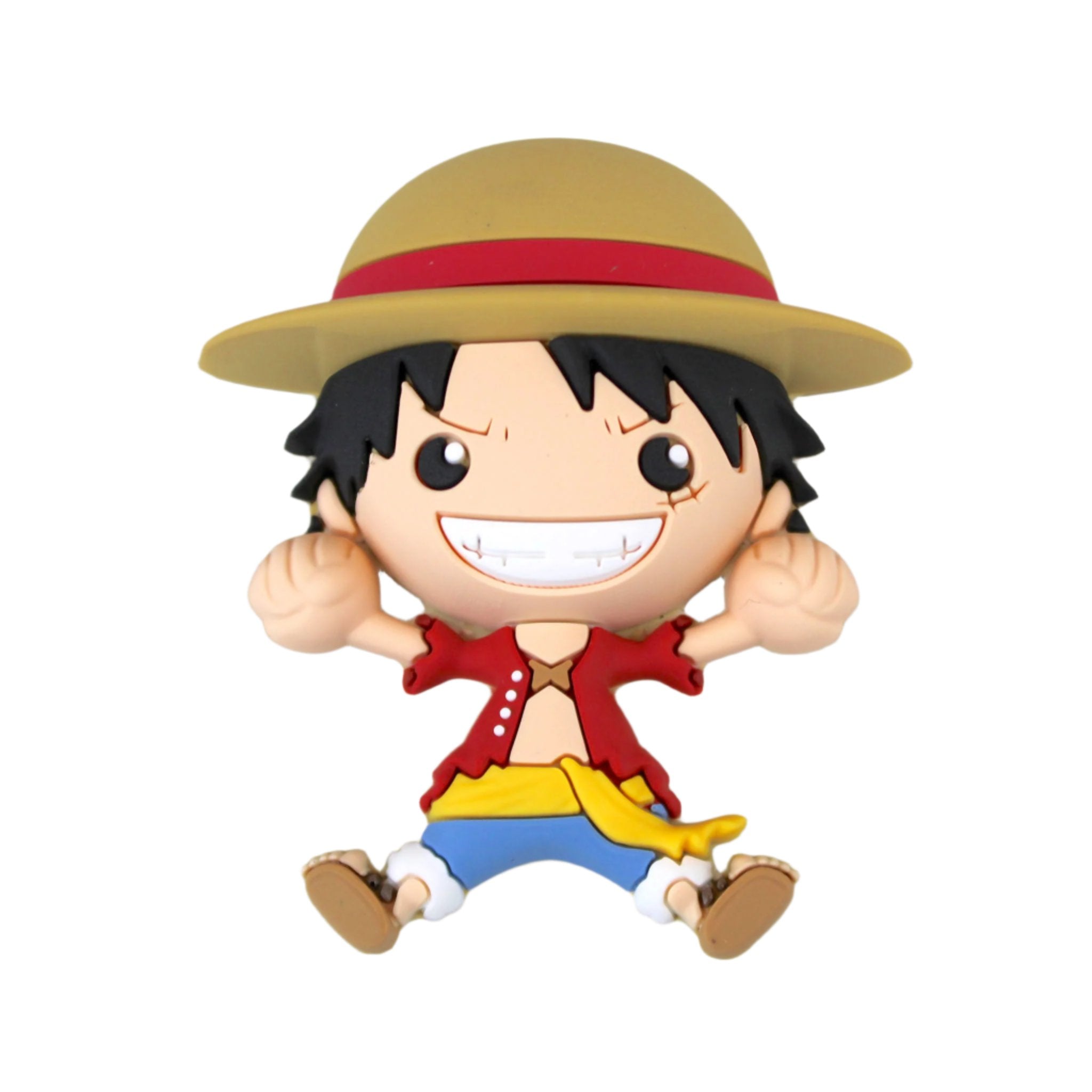 One Piece Monkey D. Luffy Jumping 3D Foam Magnet