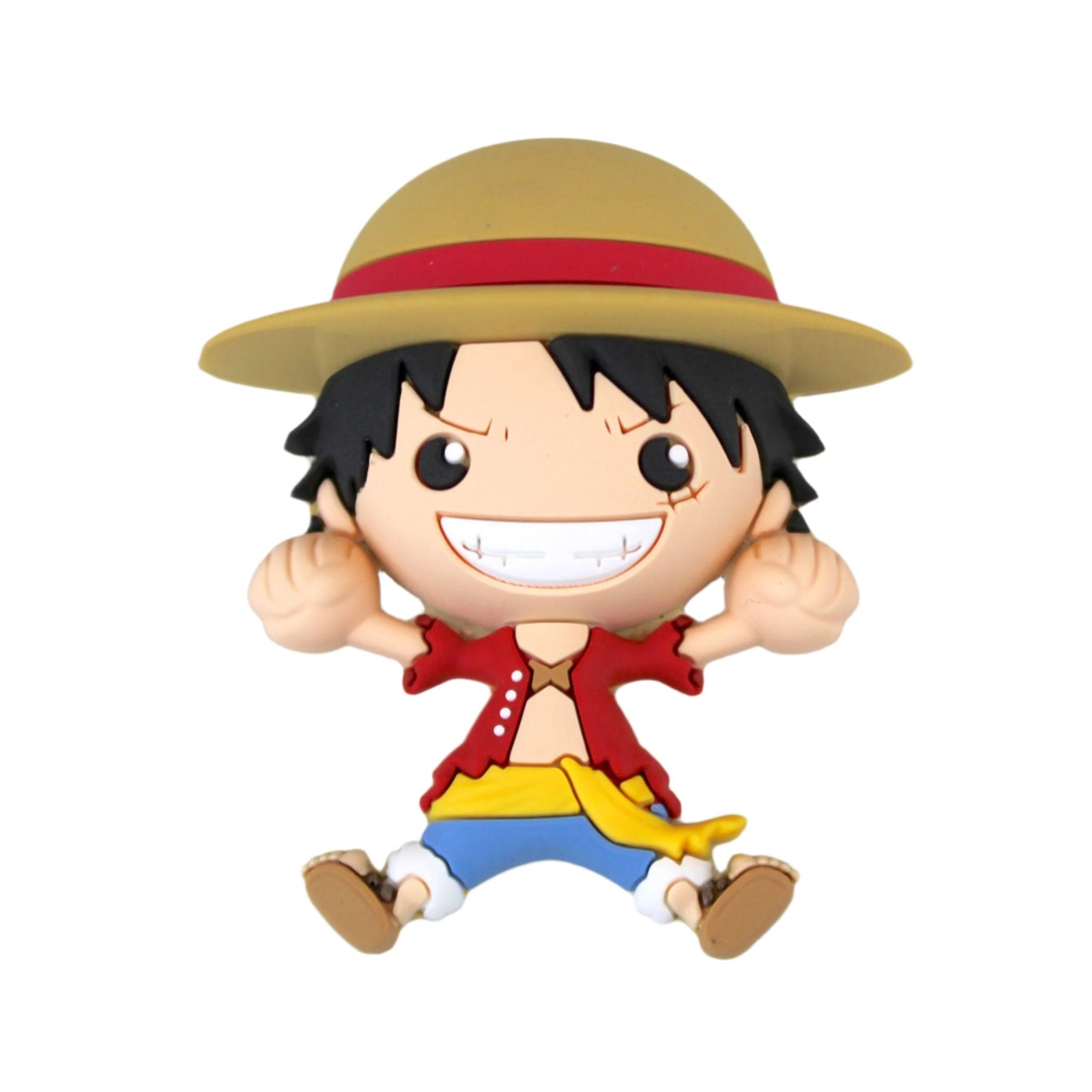 One Piece Monkey D. Luffy Jumping 3D Foam Magnet