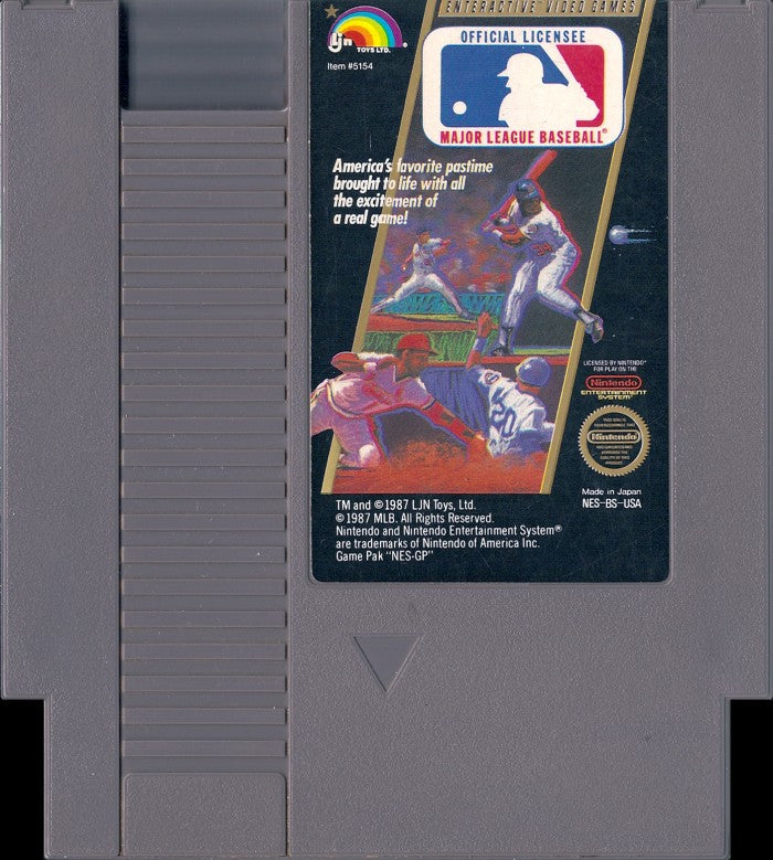 Loose NES Cart - Major League Baseball