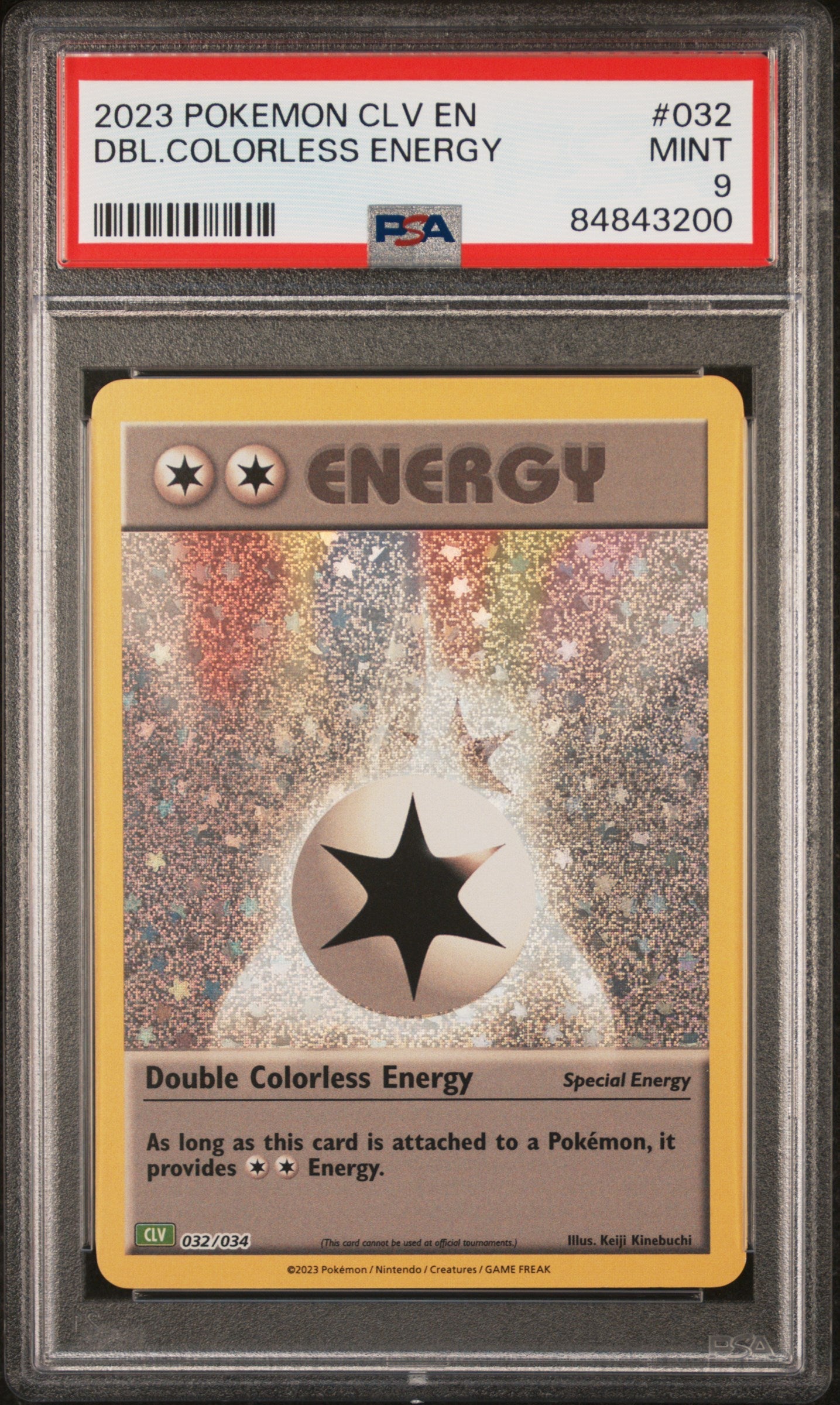 2023 POKEMON CLASSIC VENUSAUR & LUGIA ex DECK DBL.COLORLESS ENERGY #32 PSA 9