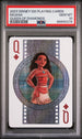 2023 DISNEY 100 PLAYING CARDS MOANA QUEEN OF DIAMONDS PSA 10