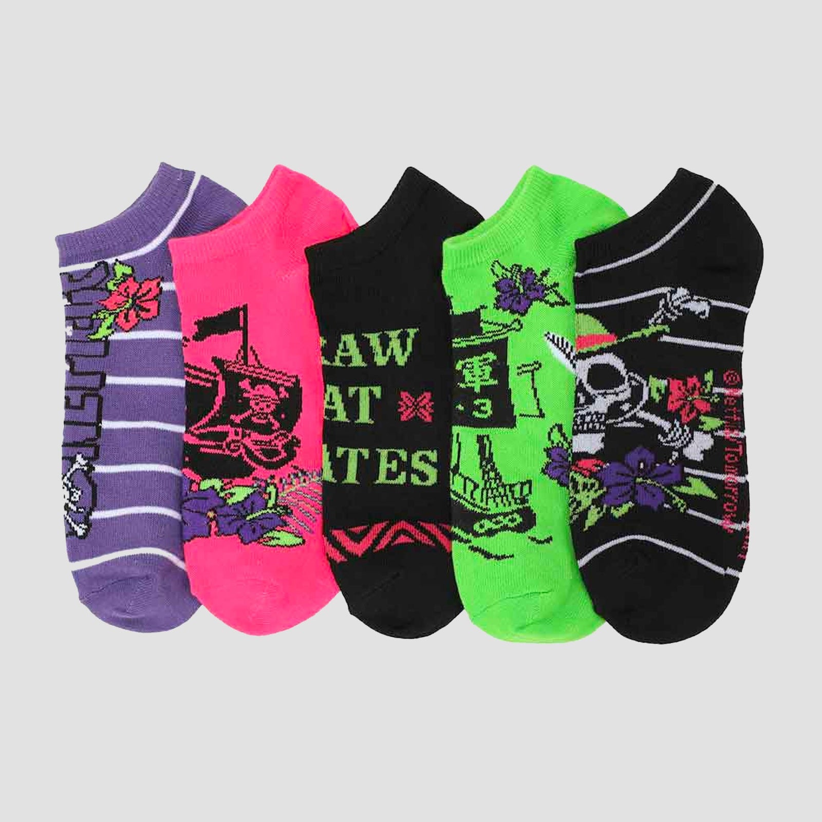 One Piece Mix & Match 5-Pack Set Women's Ankle Socks