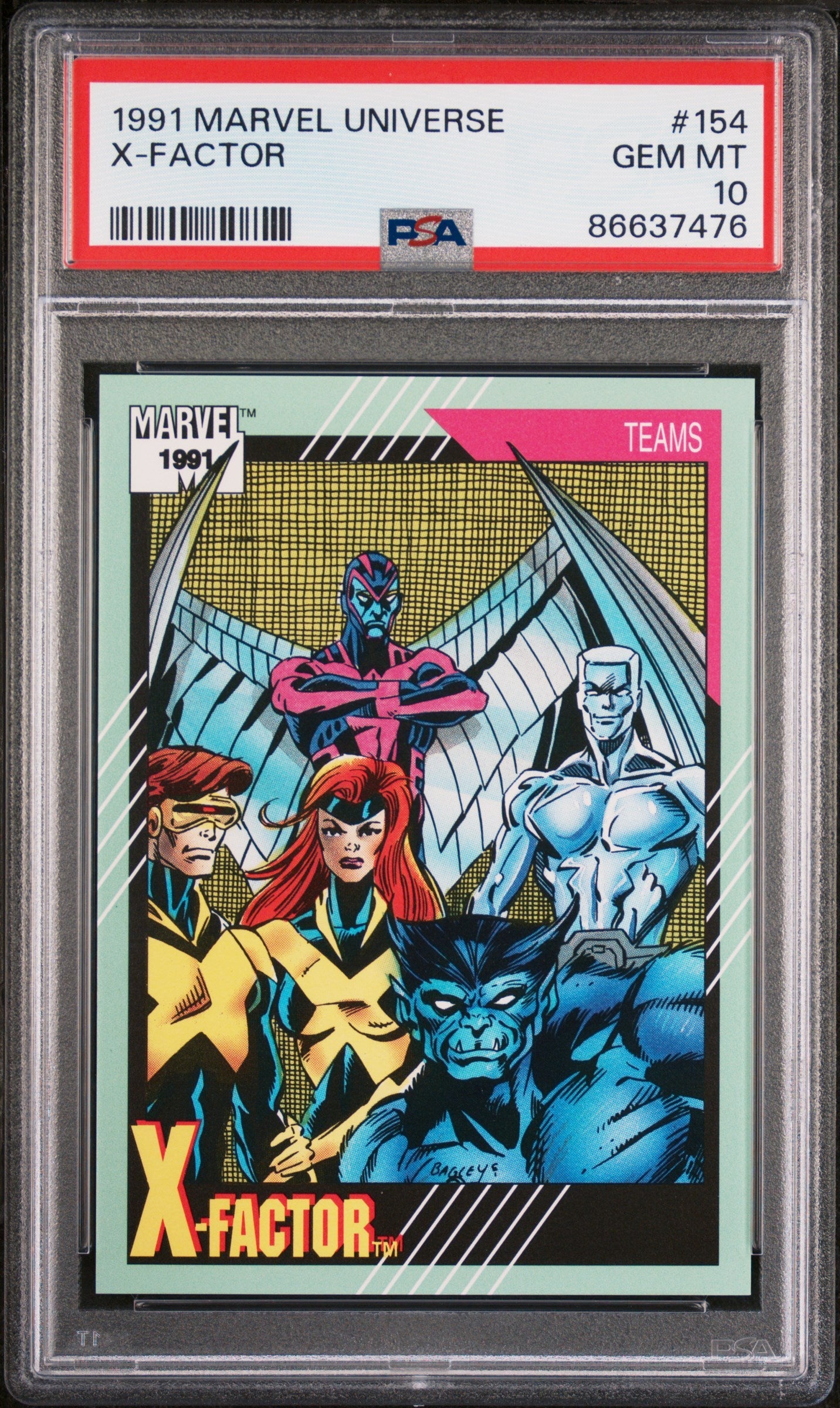 1991 MARVEL UNIVERSE X-FACTOR  #154 - PSA 10