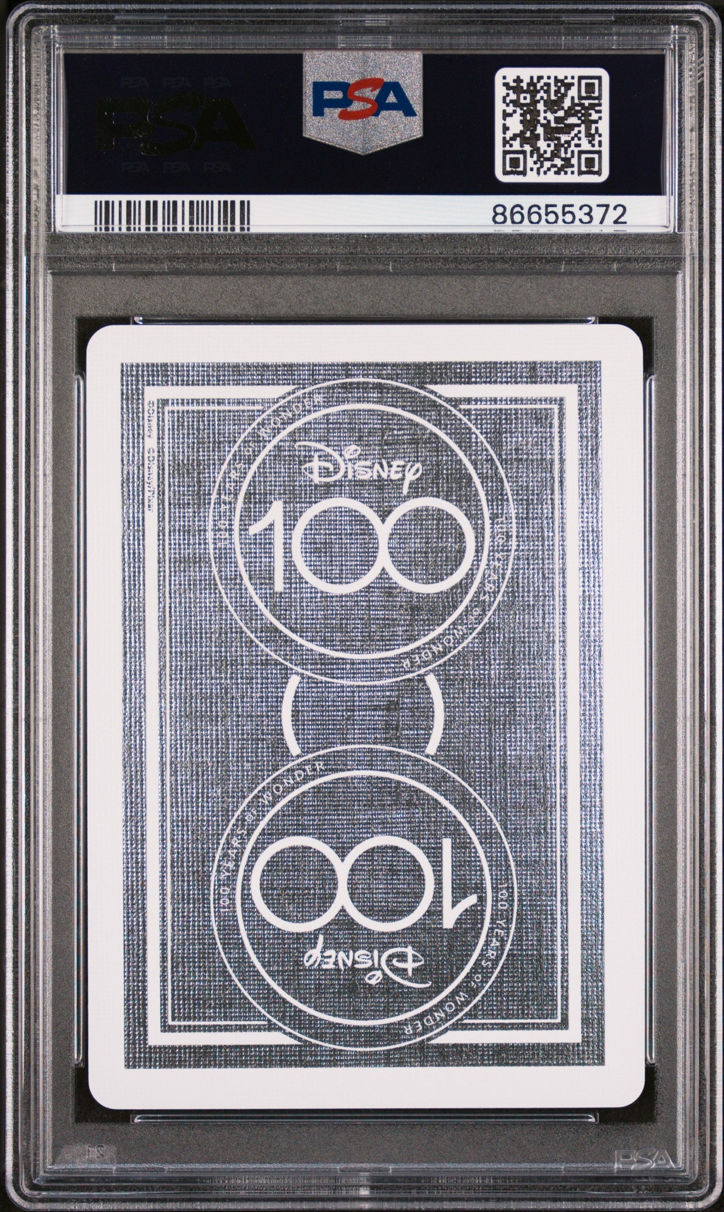 2023 DISNEY 100 PLAYING CARDS MINNIE MOUSE QUEEN OF SPADES PSA 10