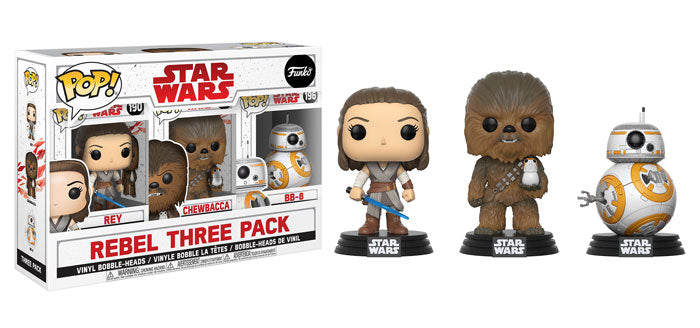 Rey (Glow in the Dark), Chewbacca, BB-8 3-Pack - Costco Exclusive