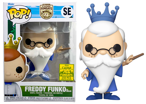 Freddy Funko as Merlin SE - 2023 Camp Fundays Exclusive/250 Made   **Error Sticker**
