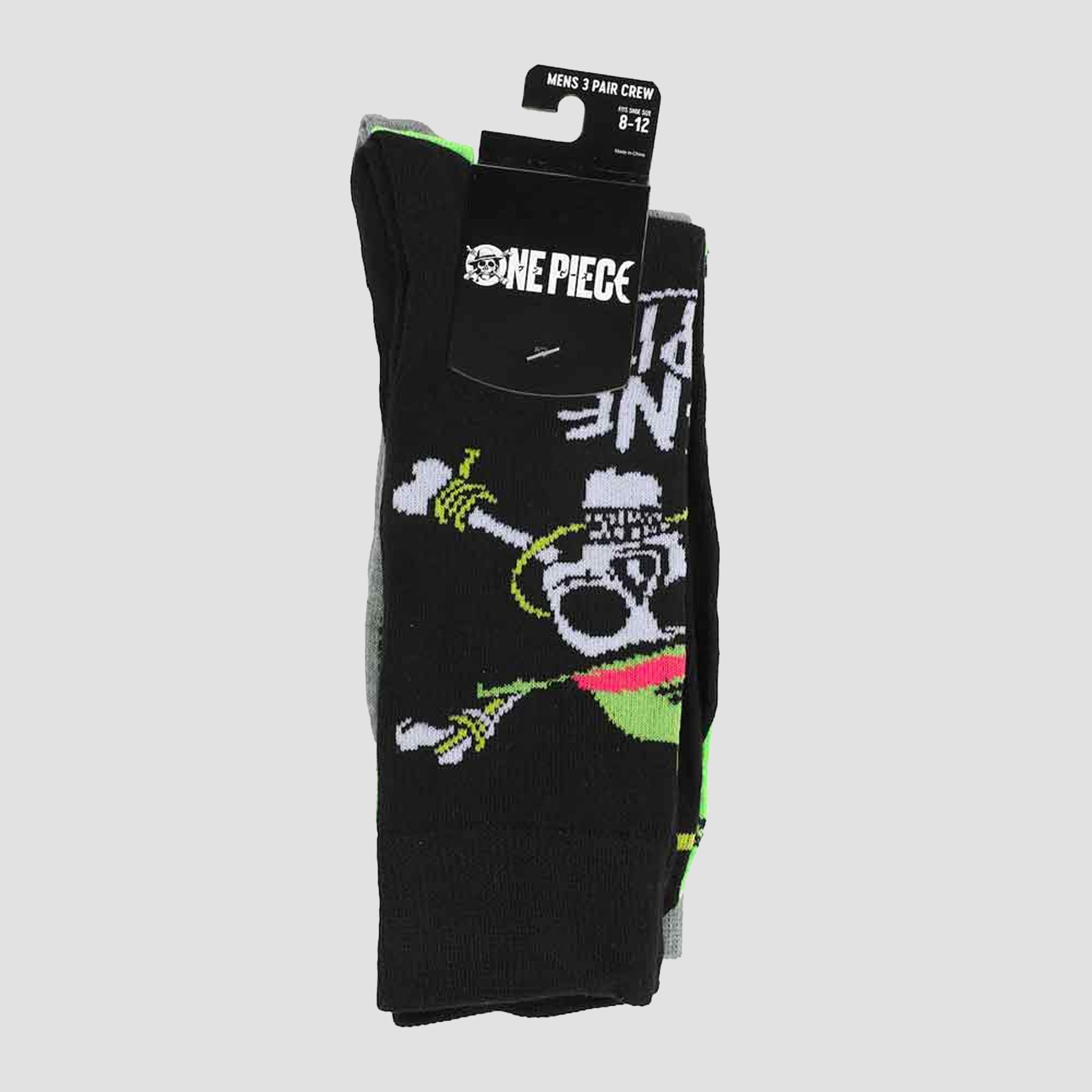 Straw Hat Pirates (One Piece) Crew Socks 3 Pack