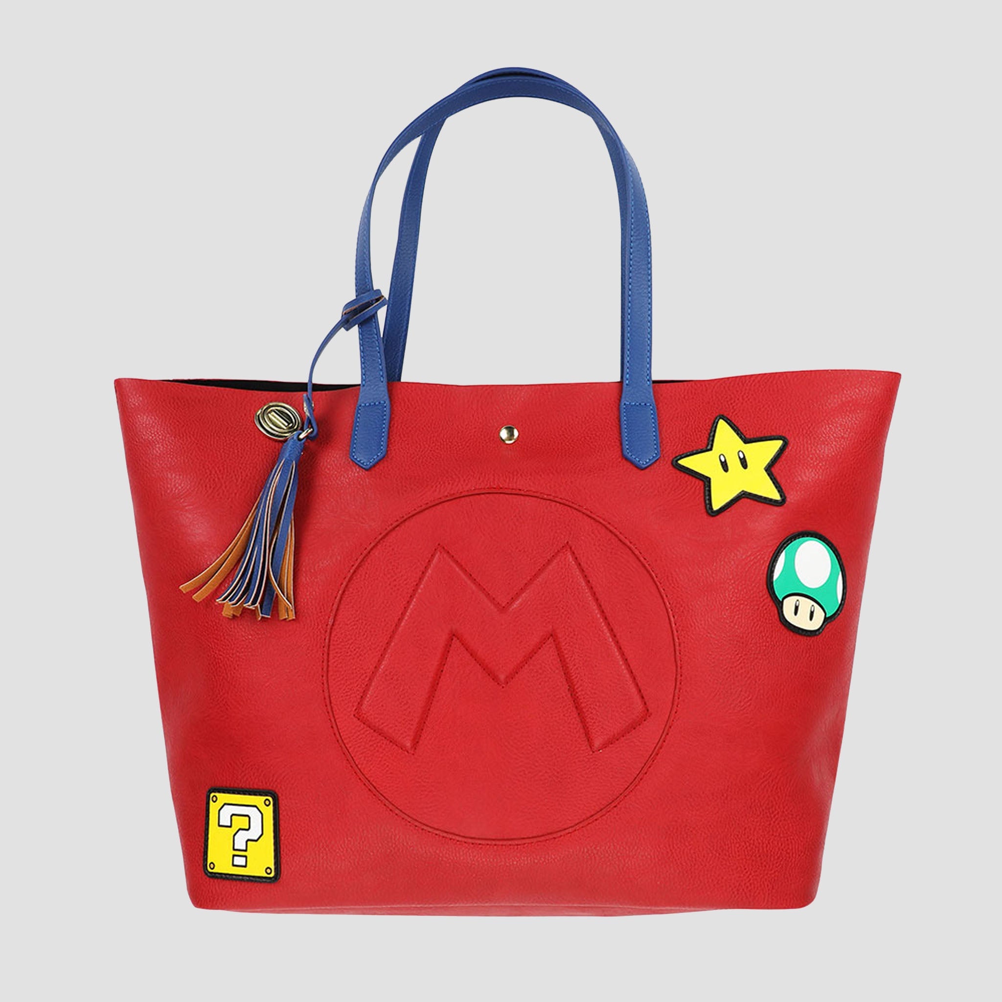 Super Mario Bros Patch Tote Bag