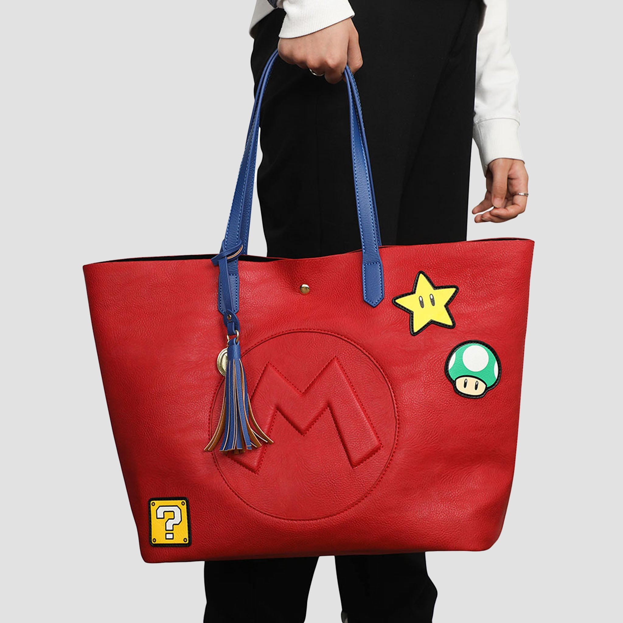 Super Mario Bros Patch Tote Bag