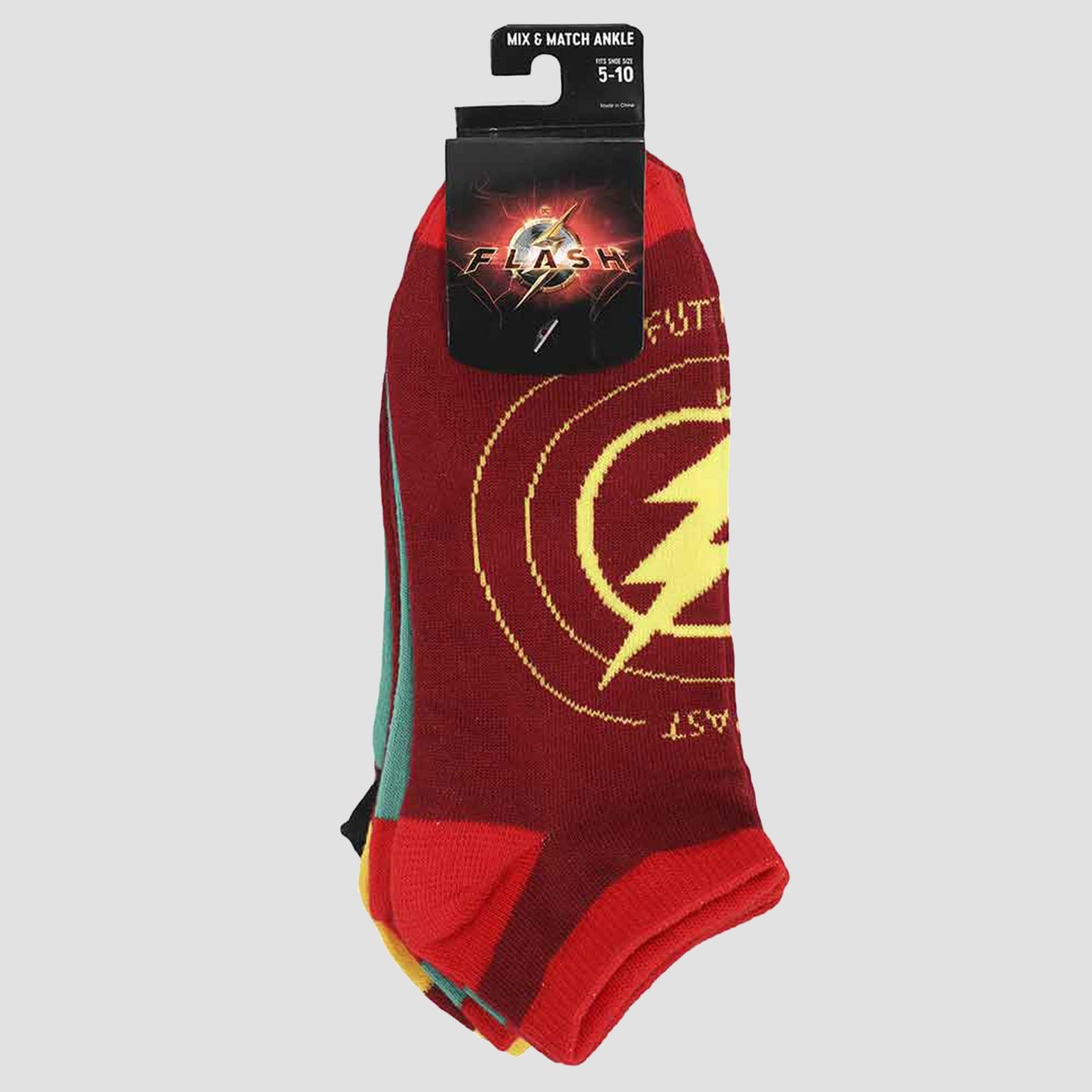 The Flash: Worlds Collide 5-Pack Women's Ankle Socks