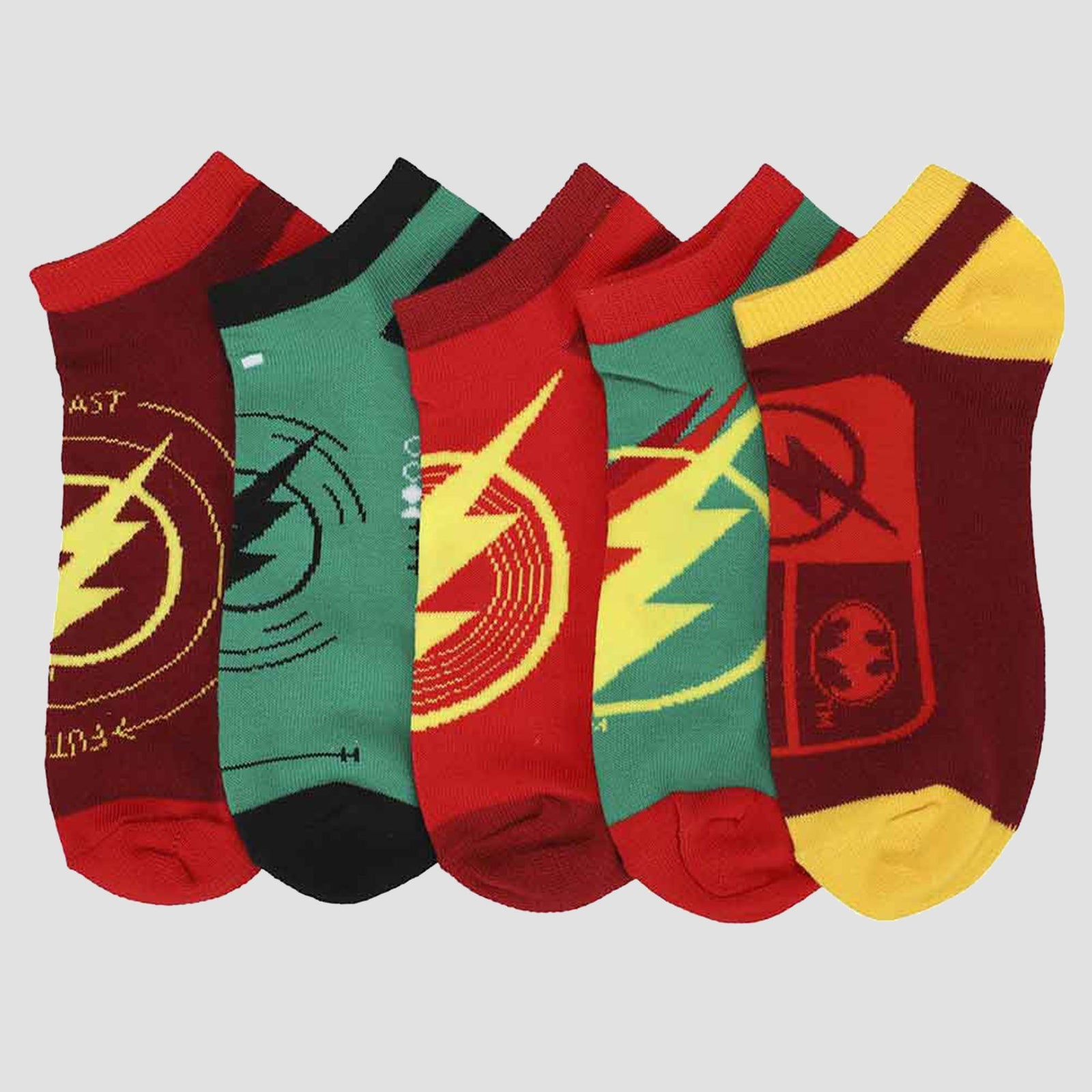 The Flash: Worlds Collide 5-Pack Women's Ankle Socks