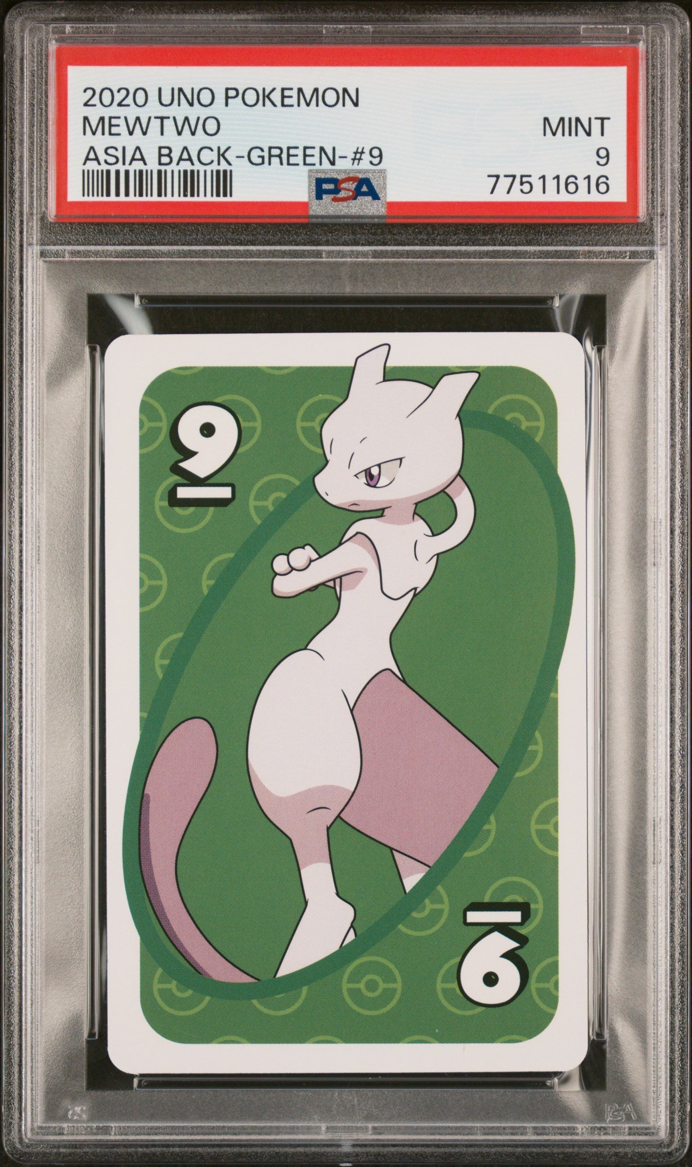 2020 UNO POKEMON MEWTWO # -  PSA  9
