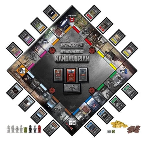 Star Wars The Mandalorian Monopoly Collector's Edition with Retro Remnant Stormtrooper Action Figure