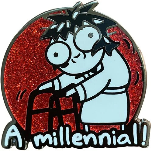 Sarah's Scribbles A Millennial! Enamel Pin