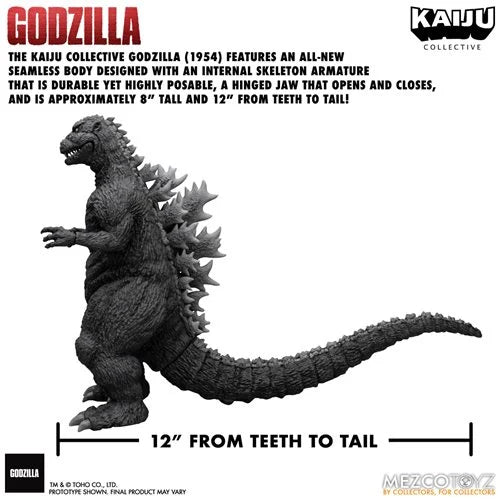 Kaiju Collective Godzilla (1954) Black and White Edition Figure