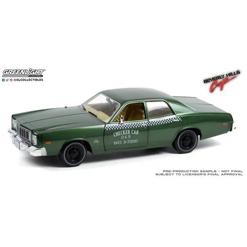 *Dent/Ding Packaging* - Beverly Hills Cop (1984) 1:18 Scale Artisan Collection 1976 Plymouth Fury Checker Cab