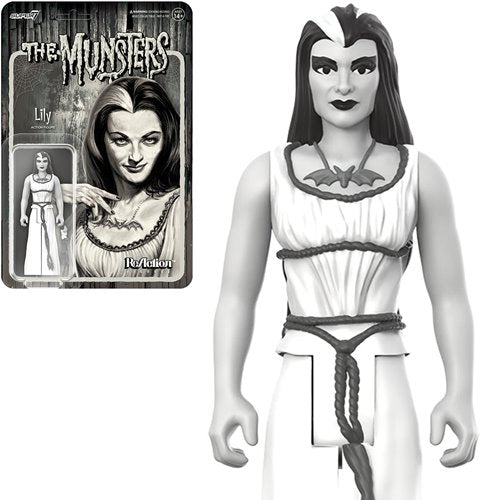 Munsters Lily (Grayscale) 3 3/4-Inch ReAction Figure