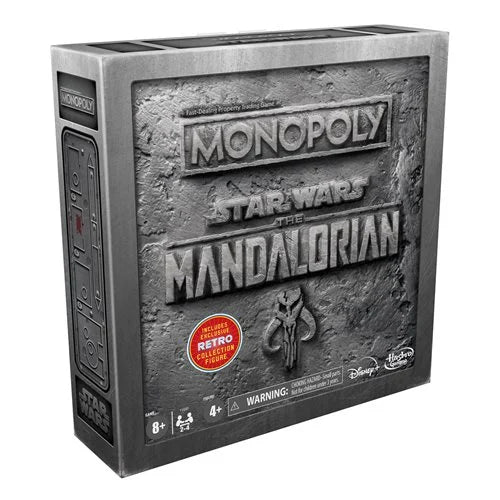 Star Wars The Mandalorian Monopoly Collector's Edition with Retro Remnant Stormtrooper Action Figure