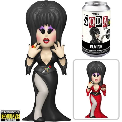 Sealed Elvira Vinyl Soda Figure w/ Chance of Chase - Entertainment Earth Exclusive