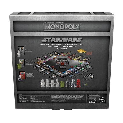 Star Wars The Mandalorian Monopoly Collector's Edition with Retro Remnant Stormtrooper Action Figure