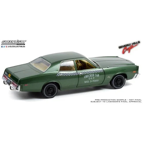 *Dent/Ding Packaging* - Beverly Hills Cop (1984) 1:18 Scale Artisan Collection 1976 Plymouth Fury Checker Cab